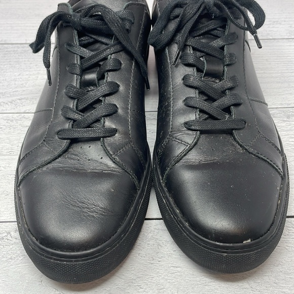 GREATS Leather Sneakers in Black 13 BS3 - Picture 2 of 8